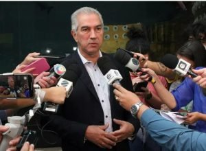 Governador Reinaldo Azambuja em entrevista - Crédito da Foto: Governo de MS